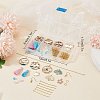 DIY Fan Bird Flower Dangle Earring Making Kit DIY-SC0020-40-7