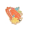 Thanksgiving Day Alloy Enamel Pendants ENAM-I076-01G-09-2