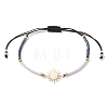 Glass Seed Braided Beaded Bracelets for Women BJEW-MZ00128-01-2