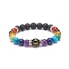 6Pcs 6 Style Natural & Synthetic Mixed Gemstone Beaded Stretch Bracelets Set BJEW-JB08824-3