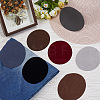 28Pcs 7 Colors Flocking Cloth Fabric Appliques Iron On Patches DIY-CY0003-75-4
