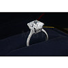 Brass Crystal Rhinestone Finger Rings for Women WGCDF56-04-2