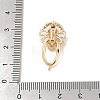 Brass Micro Pave Cubic Zirconia Twister Clasps KK-B100-069G-01-4