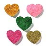 Electroplate Natural Quartz Crystal Heart Display Decorations DJEW-B012-01-1
