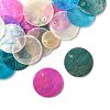20Pcs 5 Styles Natural Capiz Shell Pendants SSHEL-FS0001-07-2