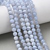 Natural Blue Lace Agate Beads Strands G-F222-30-6mm-01-9