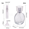 BENECREAT 25ml & 5mlGlass Spray Perfume Bottles DIY-BC0010-42-2