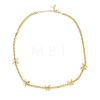 Brass Micro Pave Clear Cubic Zirconia Choker Necklaces NJEW-H308-04G-4