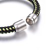 Leather Cord Bracelets BJEW-G603-03P-3