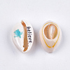 Printed Cowrie Shell Beads SHEL-S276-10-3