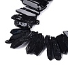 Spray Painted Natural Quartz Crystal Points Beads Strands G-Q610-01A-3