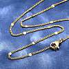 Brass Chain Necklaces X-MAK-L009-11G-1
