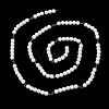304 Stainless Steel & ABS Plastic Pearl Round Bead Cable Chains CHS-G048-01G-3