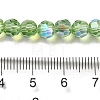 Electroplate Transparent Glass Beads Strands LS-EGLA-A035-T6mm-L09-4
