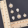 9Pcs 3 Style Brass Micro Pave Cubic Zirconia Pendants KK-DC0002-70-3