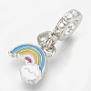 Alloy Enamel European Dangle Charms MPDL-Q209-085P-1