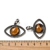 Natural Tiger Eye Pendants G-G147-07AS-06-3