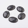 Natural Larvikite Flat Back Cabochons G-G741-30x40mm-04-1