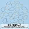 Unicraftale 36Pcs 6 Style 201 & 304 Stainless Steel Linking Rings STAS-UN0054-38-5