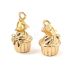 Brass Micro Pave Cubic Zirconia Pendants KK-C155-16G-02-2