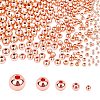 300Pcs 5 Sizes Brass Beads KK-PH0001-73RG-WH-1