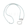 Natural Amazonite Beaded Necklaces NJEW-K114-A-A07-3