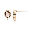 Brass Stud Earring Findings KK-S365-004-4