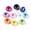 UV Plating Opaque Acrylic European Beads OACR-Q197-14-1