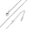 Brass Curb Chains Necklaces for Women NJEW-D302-06P-2