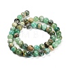 Natural Green Line Jasper  Beads Strands G-B128-A03-03-5