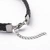 Imitation Leather Cord Bracelets BJEW-Z008-02-2