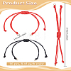 16Pcs 2 Colors Braided Waxed Polyester Cord MAK-LP0001-04-2