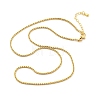 Brass Rolo Chains Necklaces for Women NJEW-D302-22G-4