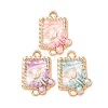 Alloy Enamel Links Connector Charms FIND-K030-05G-1