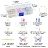 DIY Polyester Butterfly & Stainless Steel Dangle Earring Making Kits DIY-FS0006-32-4