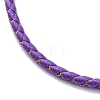 Polyester Cord Braided Bracelet Makings MAK-Z003-01P-20-2