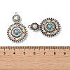 Bohemia Tibetan Style Alloy & Enamel & Acrylic & Rhinestone Pendants FIND-T074-01AS-3