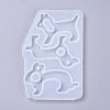 Dog & Rabbit Shape No Touch Door Opener Food Grade Silicone Molds DIY-K025-15-4