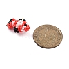 Seed Beads Beaded Charms PALLOY-MZ00382-02-3