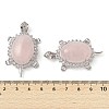 Natural Rose Quartz Pendants G-A095-04P-02-3