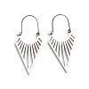 Bohemian Style 304 Stainless Steel Triangle Hoop Earrings FS-WG1E45B-02-1