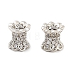 Brass Micro Pave Clear Cubic Zirconia Beads KK-P271-39A-02-1