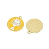 Father's Day Alloy Enamel Pendants ENAM-V001-03A-G-2