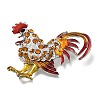 Rooster Enamel Pins JEWB-V001-01B-2