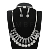 Alloy Chain Necklaces & Stud Earrings & Bracelets Sets FS-WG5EDEB-04-1