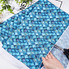 Fishscale Pattern Polyester Fabrics DIY-WH0292-79B-3