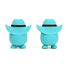 Cowboy Theme Silicone Focal Beads SIL-G014-01D-3