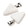 Natural White Jade Pendants G-B127-04P-05-3