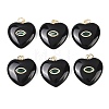 Natural Obsidian Pendants G-Z134-04F-1