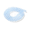 Baking Painted Transparent Glass Beads Strands DGLA-A034-J6MM-D01-2